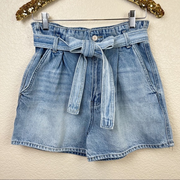 KanCan Pants - Kancan • Camie Paperbag Ultra High Rise Belted Shorts